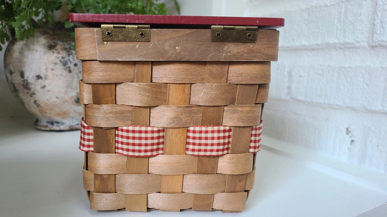 Set Of 2 Red White Star Tissue Box Rectangular & Square Hinged Tissue Box Holder | eBay