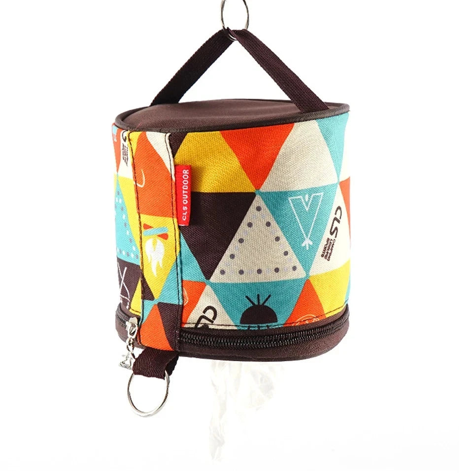 Tissue Dispenser Portable Tissue Box Cover Roll Paper Storage Bag for Camping | eBay
