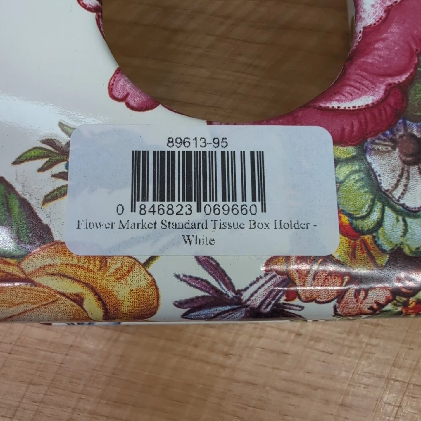 MacKenzie Childs Flower Market White Enamel Standard Tissue Box Holder Cover NWT | eBay