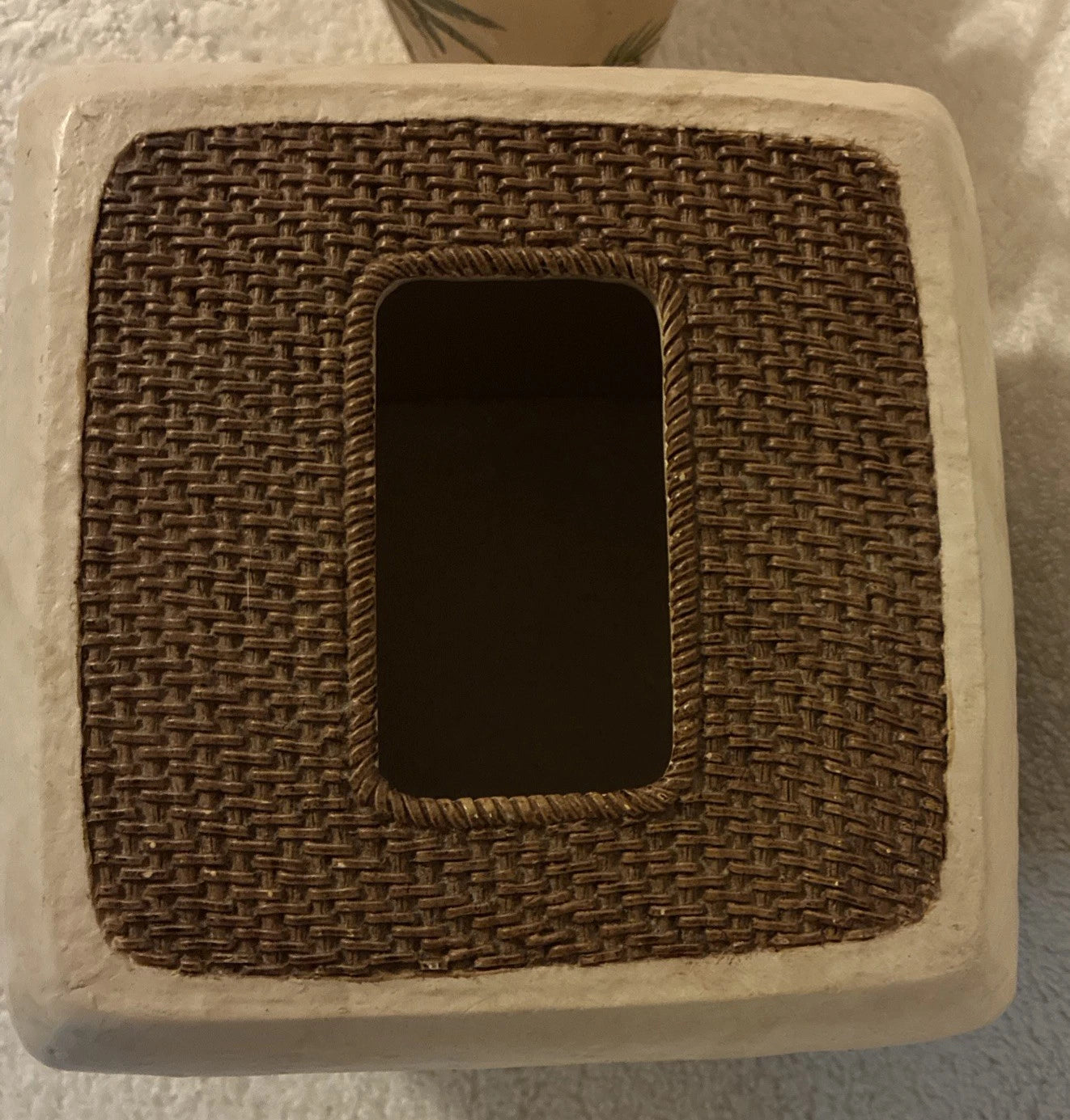 Croscill Tissue Box Cover And Two Soap Dispensers West Palm Trees Hand painted | eBay