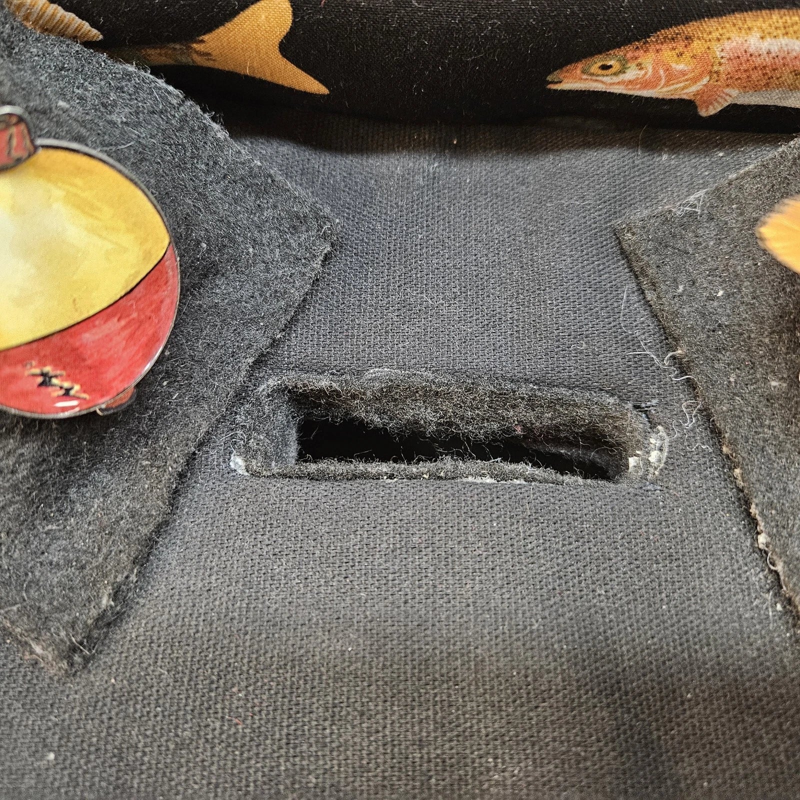 Tissue Box Cover Fishing Sofa Fish Couch Padded Cushions Ocean Theme Decor 9x5x4 | eBay