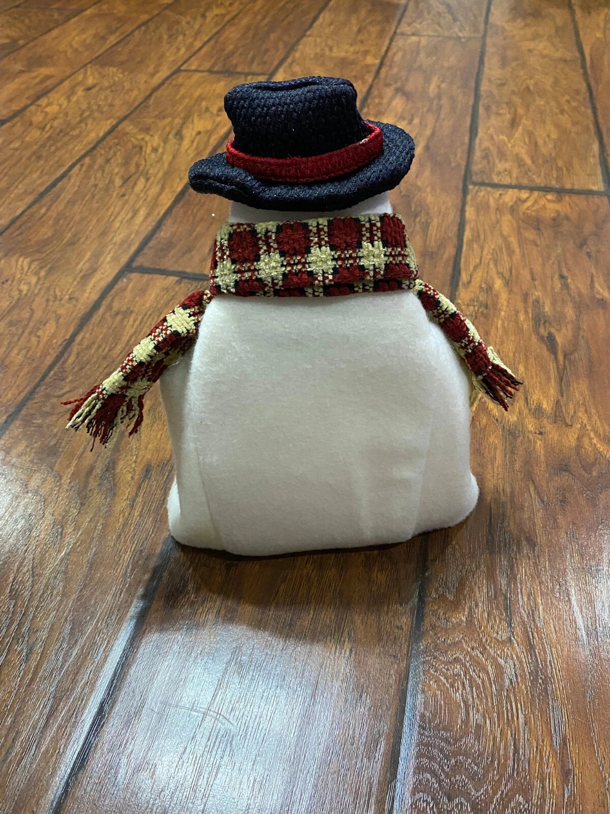 I Love Snowmen Tissue Box Cover Fabric White With Scarf Embrodered | eBay