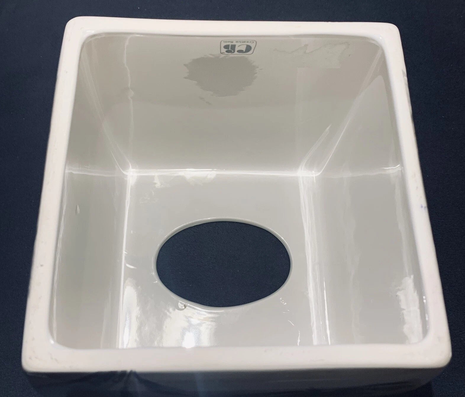 Opaline Ceramic White Gray Peonies Tissue Box Cover By Creative Bath 6” X 6” | eBay