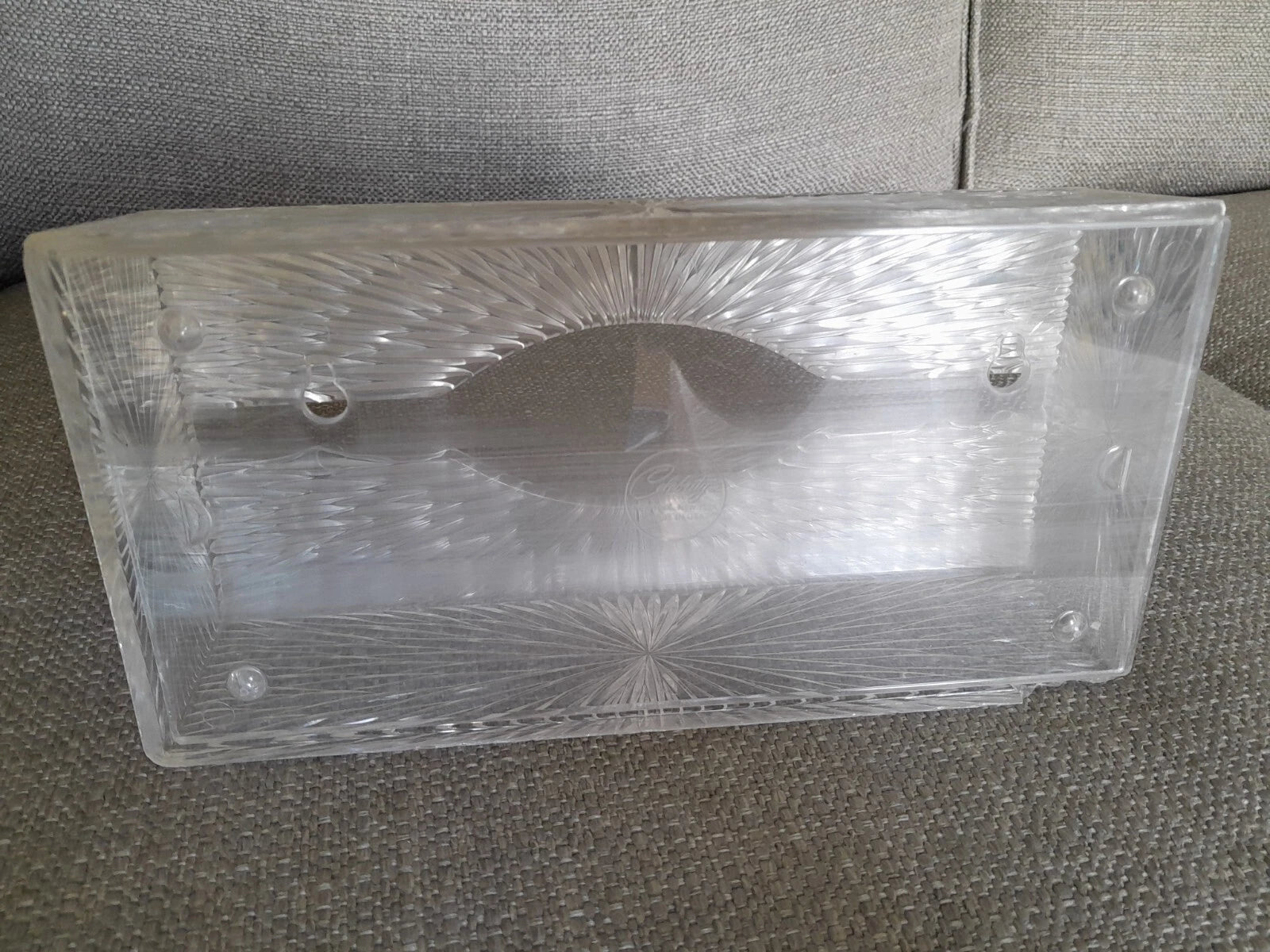 Vintage 1960s Celebrity Tissue Box Holder Starburst Acrylic Lucite Plastic MCM | eBay