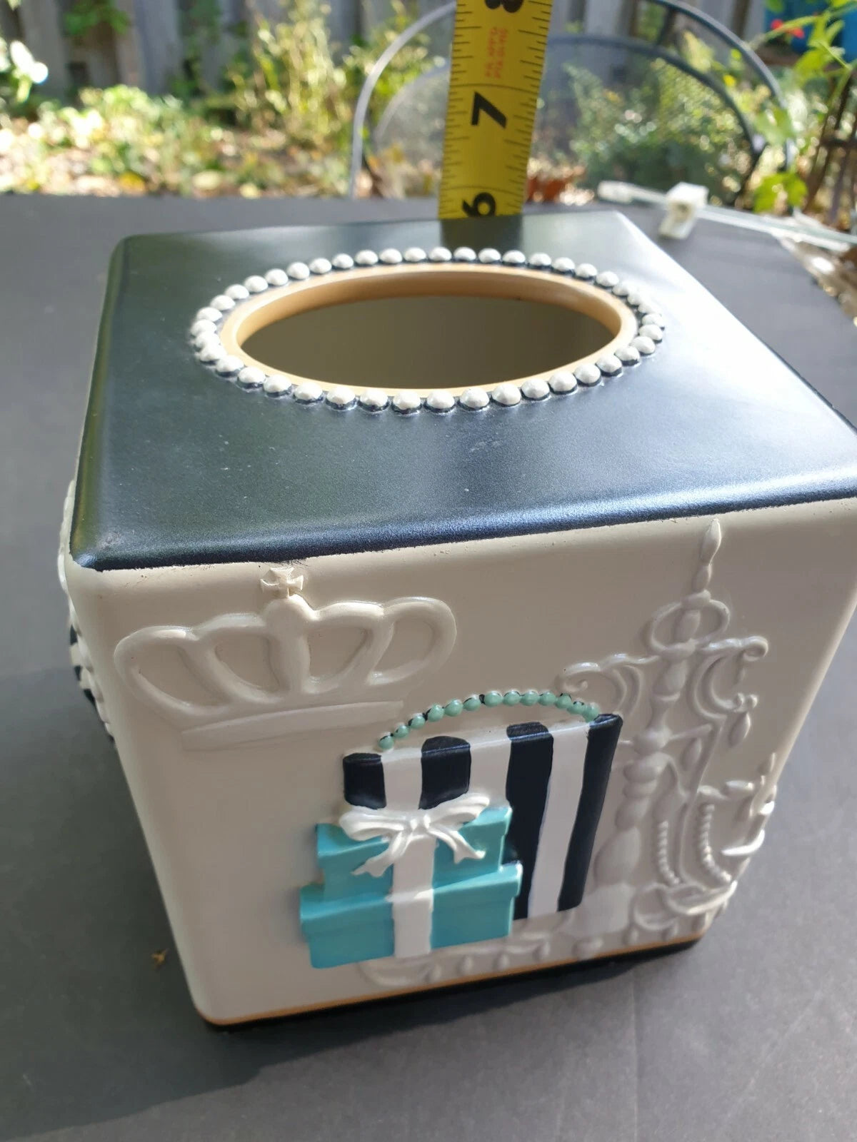 Avanti Fabulous Bath Tissue Box Cover Powder Room Paris Chic | eBay