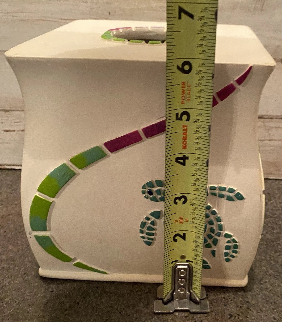 Expressions Fish Fantasy Ceramic Hand Painted Tissue Box | eBay