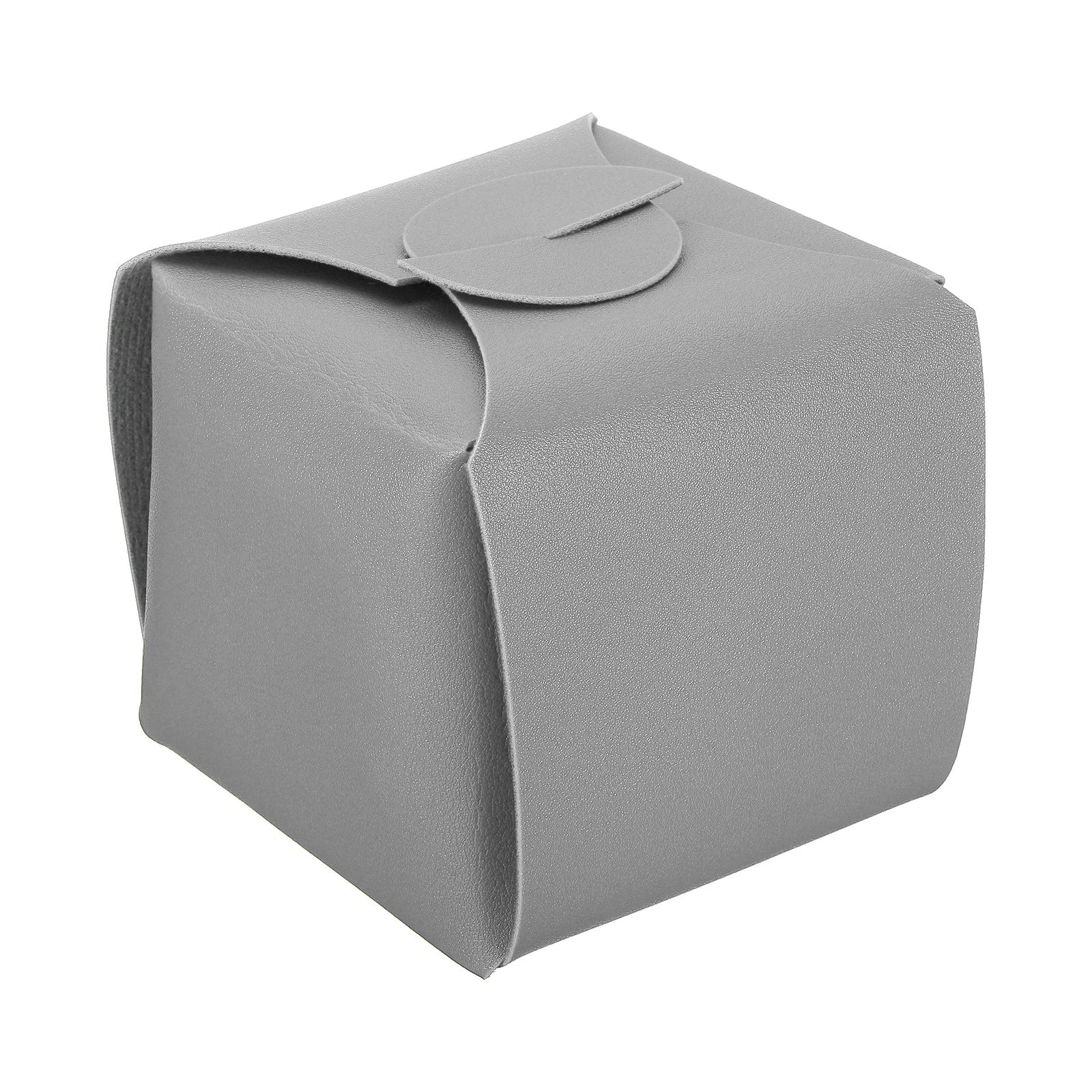 Tissue Box Cover, PU Leather Square Napkin Paper Towel Dispenser, Grey | eBay