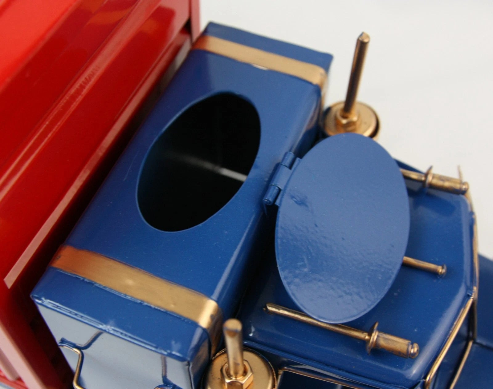 NEW Handcrafted Metal Trailer Truck Big Rig Tissue Box Holder Dispenser Cover | eBay