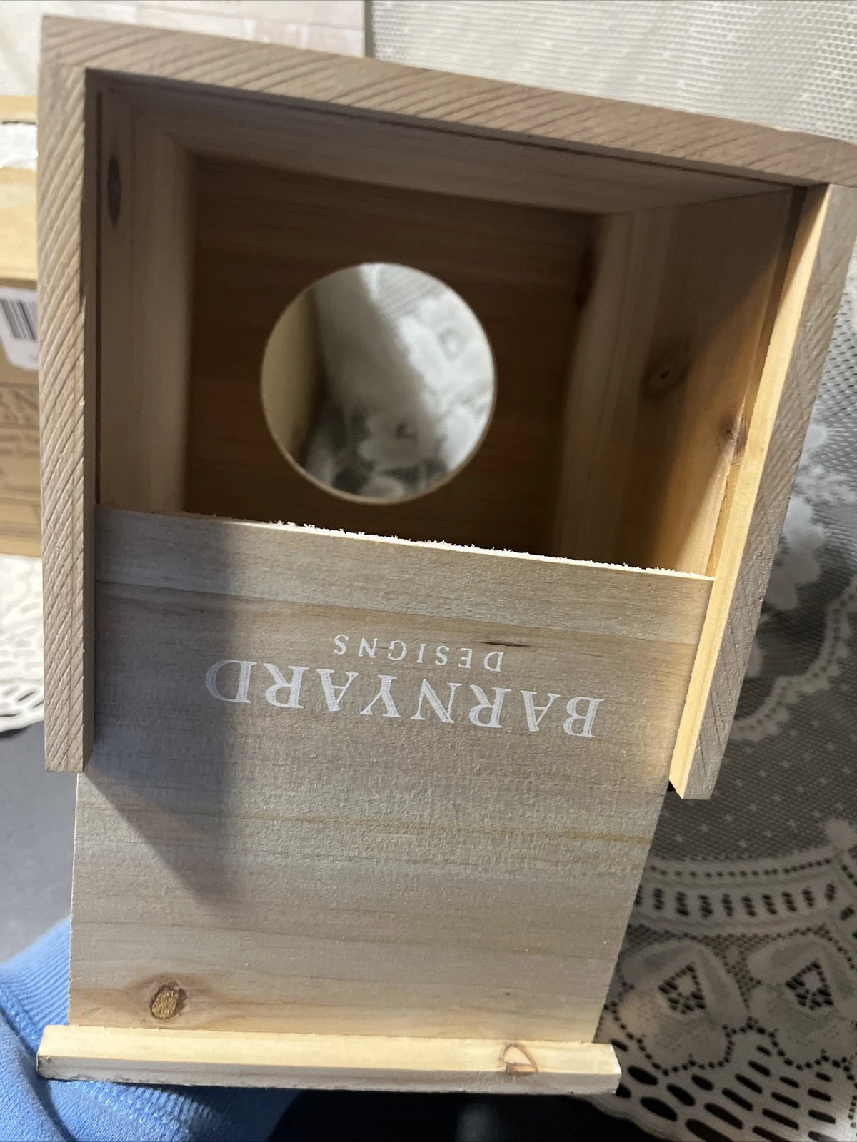 Rustic Metal and Distressed Wood Square Tissue Box Cover Barnyard Designs New | eBay