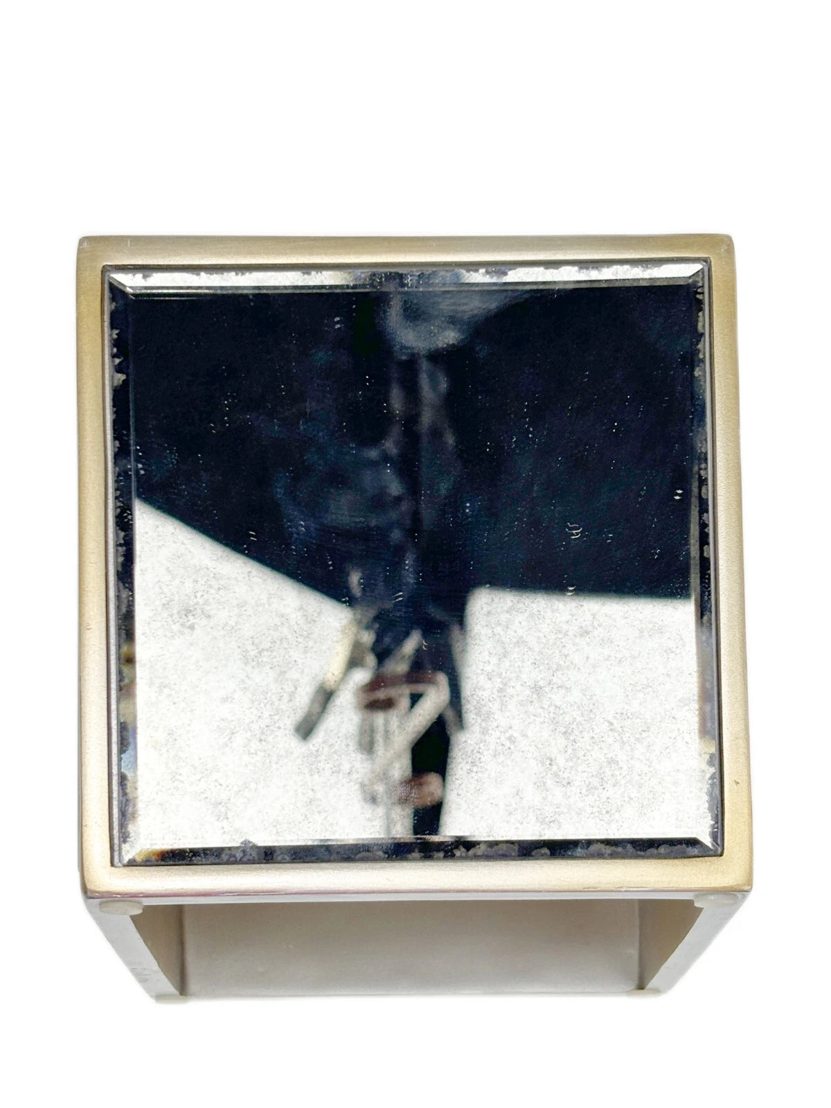 Mirrored Tissue Box Cover & Tooth Brush Holder Venetian Dillards Southern Living | eBay