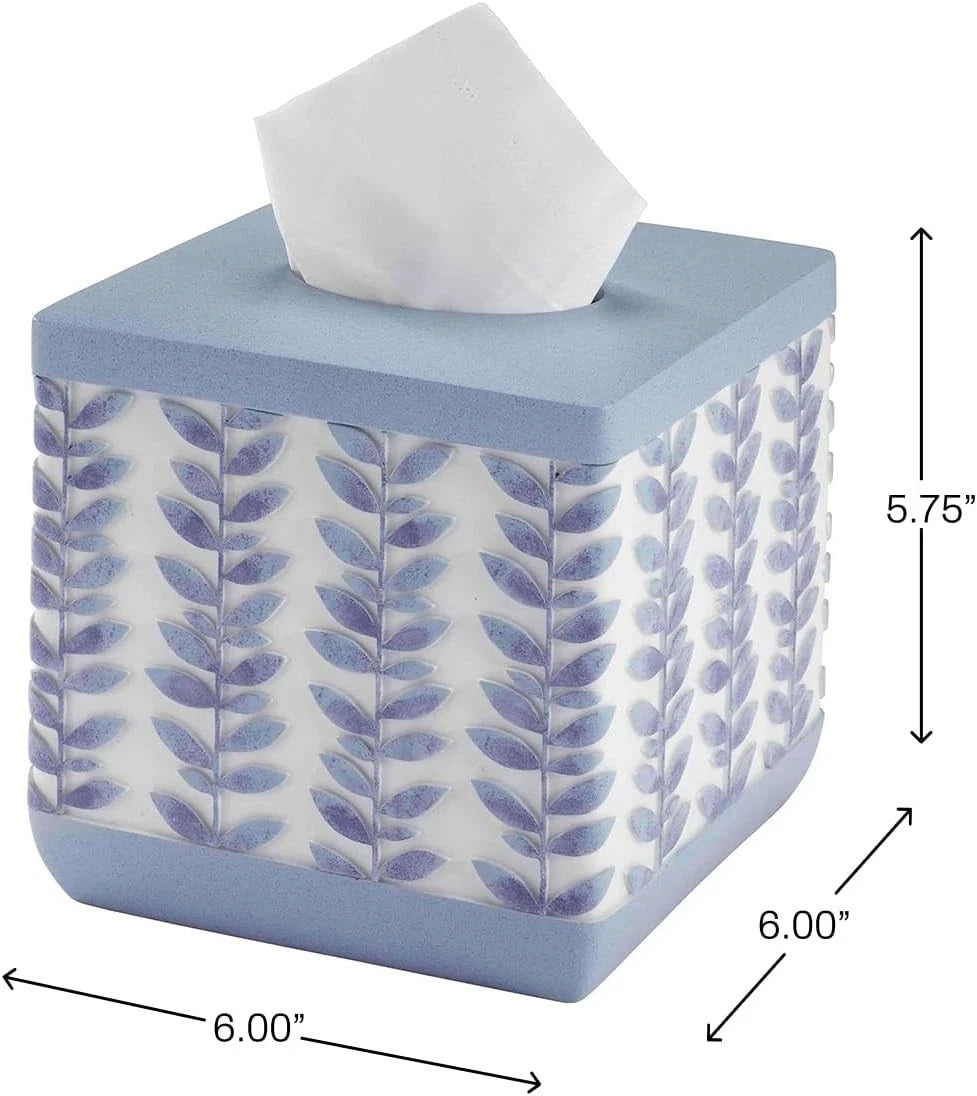 Monterey Collection Blue Resin Tissue Box Cover for Sophisticated Bathrooms | eBay