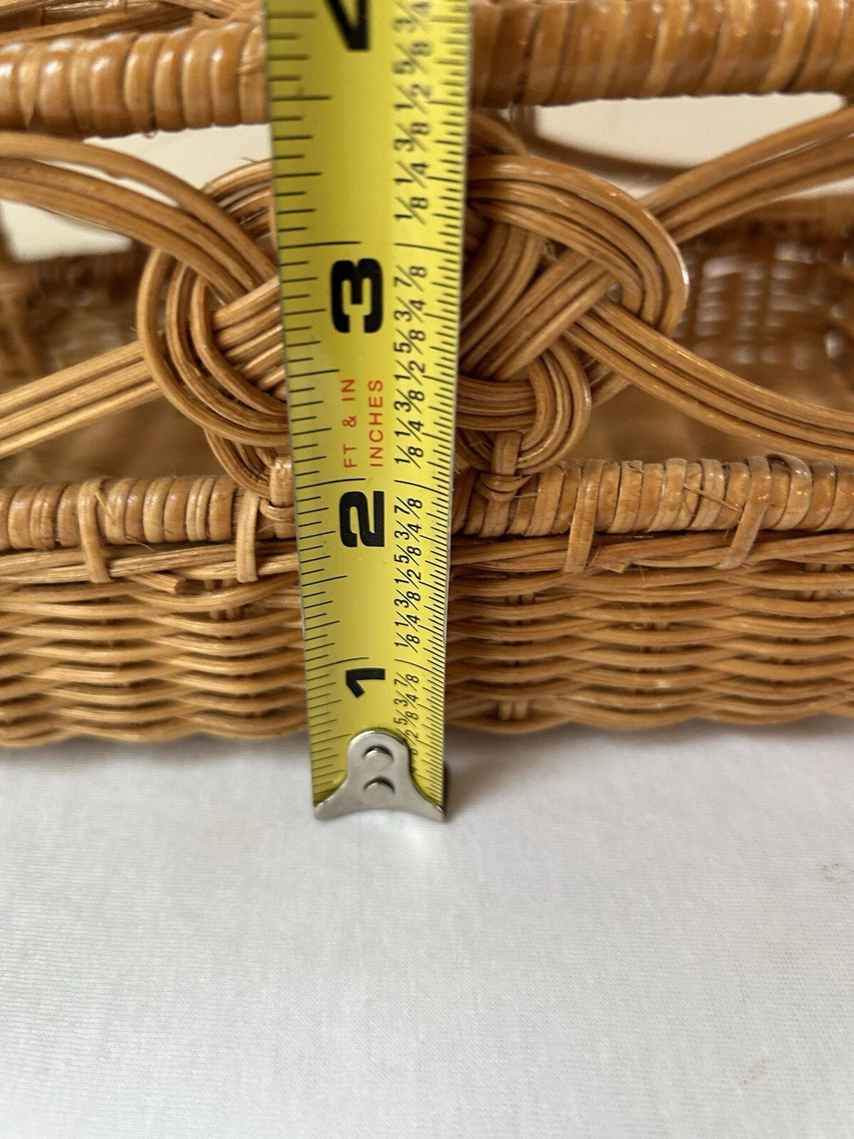 Vintage Rattan Wicker Tissue Box Cover Holder 1970s Boho Bathroom READ | eBay