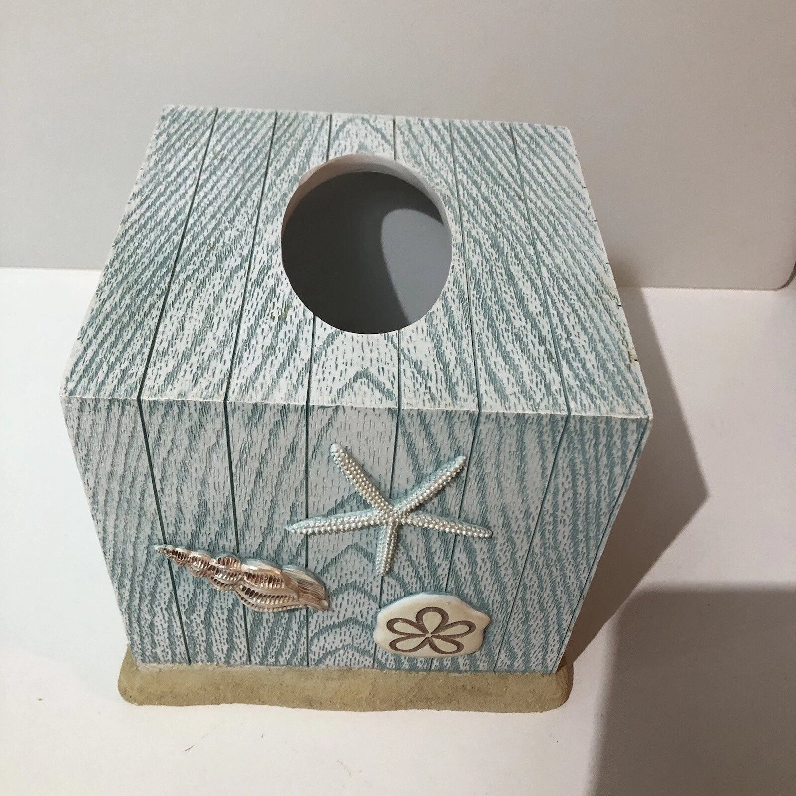 Tissue Dispenser Seaside Harbor Seashells Ta-Da Innovations 6”x6”x6” New | eBay