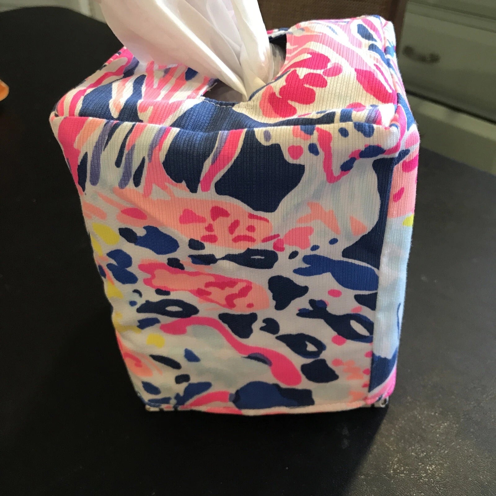 Lilly Pulitzer Square Tissue Box Fabric Cover 5x4 1/2”B | eBay