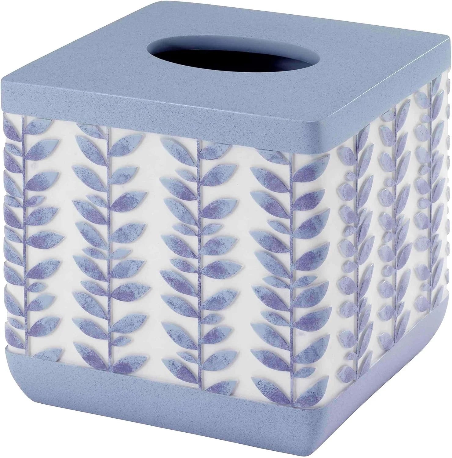 Monterey Collection Blue Resin Tissue Box Cover for Sophisticated Bathrooms | eBay