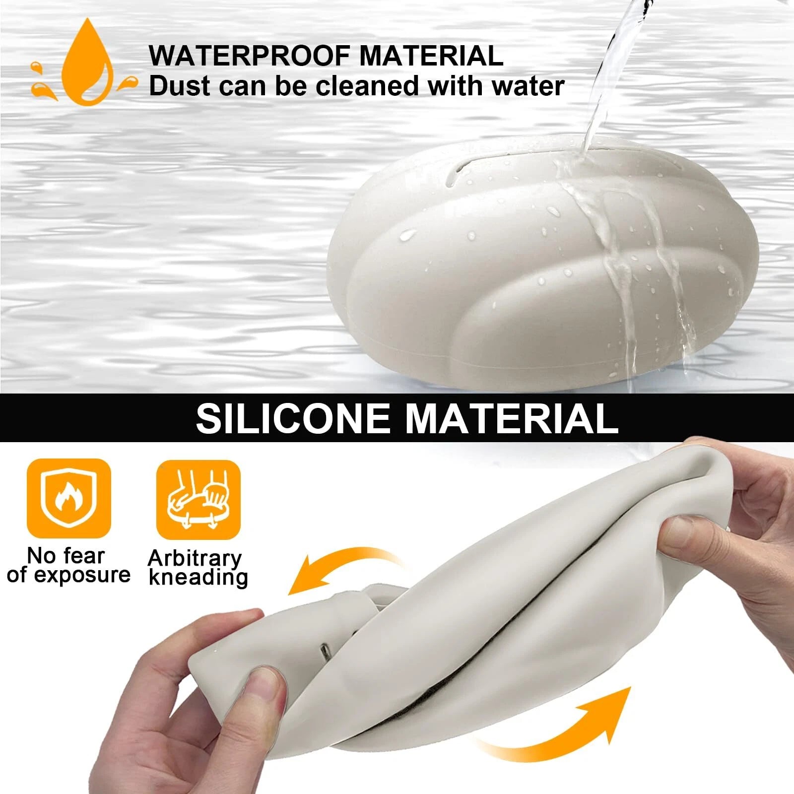 Car Tissue Holder Beige Silicone Box with Adjustable Band for Armrest | eBay