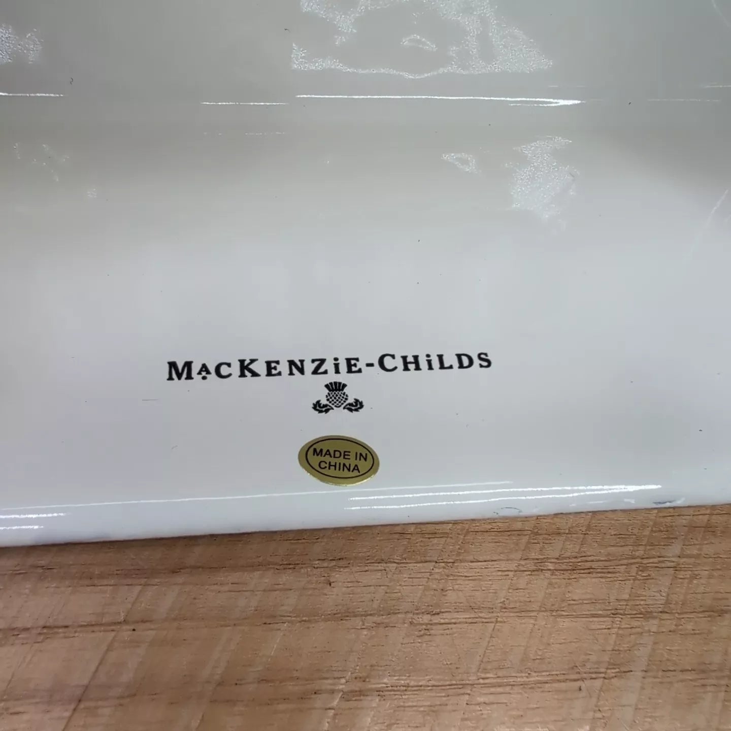 MacKenzie Childs Flower Market White Enamel Standard Tissue Box Holder Cover NWT | eBay