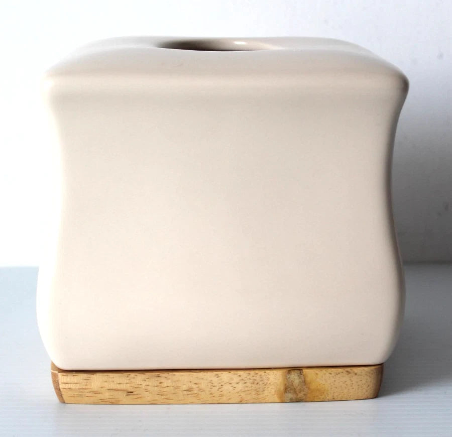 Joseph Abboud Nepal Bamboo Tissue Box Cover Asian Beige Ceramic Holder NBM58NAT | eBay