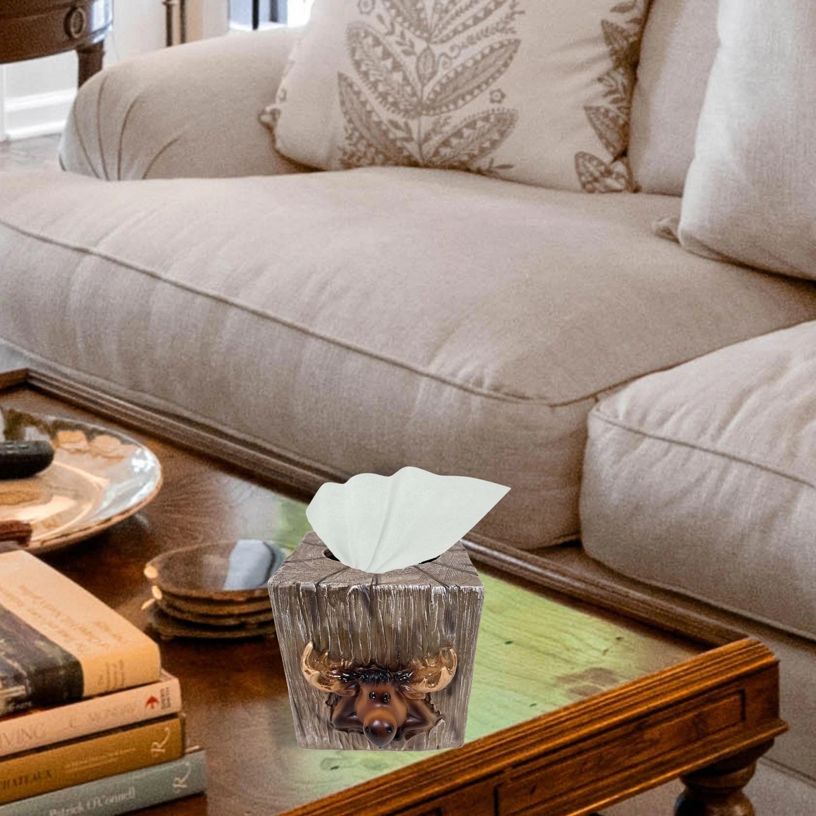 Rustic Moose Tissue Box Cover – Nature-Inspired Cabin & Wildlife Décor | eBay