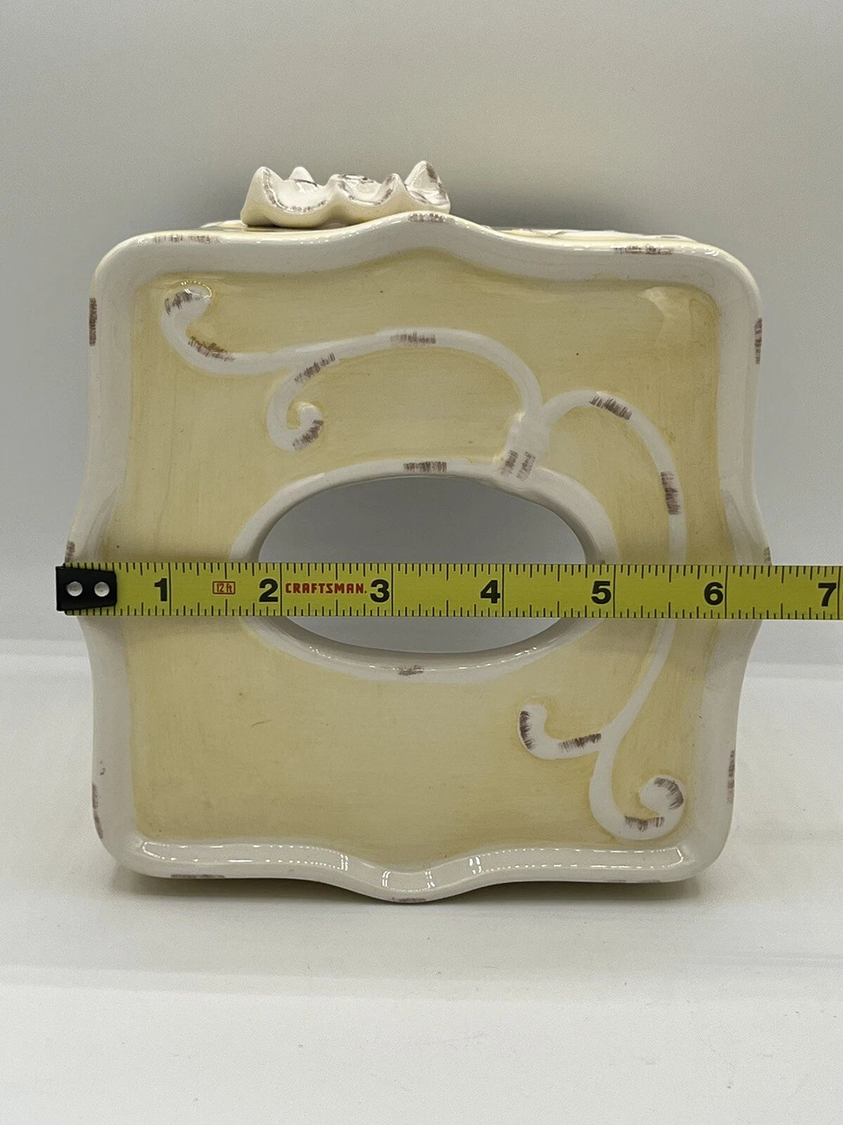 Croscill Rustic Floral Yellow Tissue Box Cover - 6in With TAGS | eBay