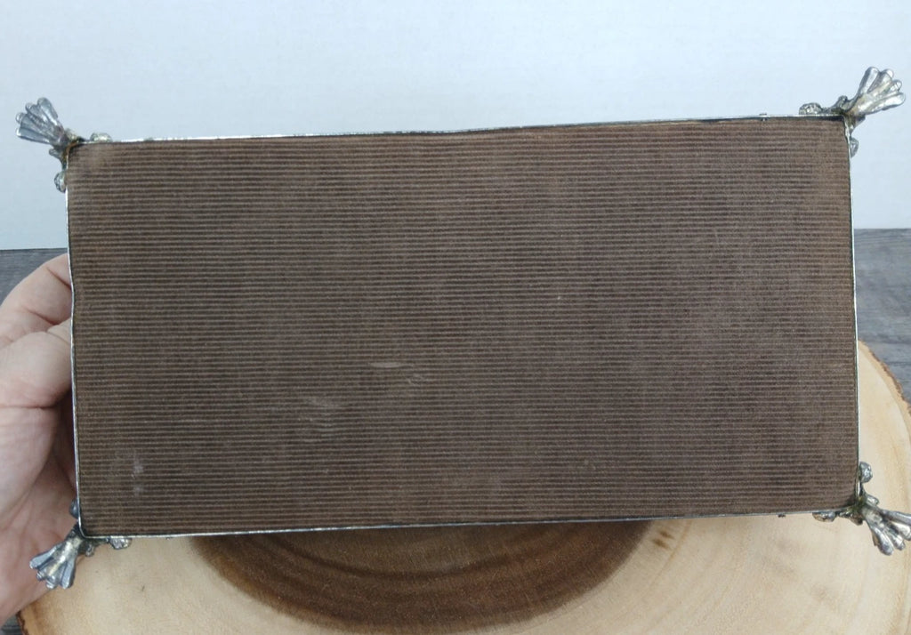 Vintage Gold Tone Tissue Box w/Claw Feet (2 pc.) "READ" | eBay