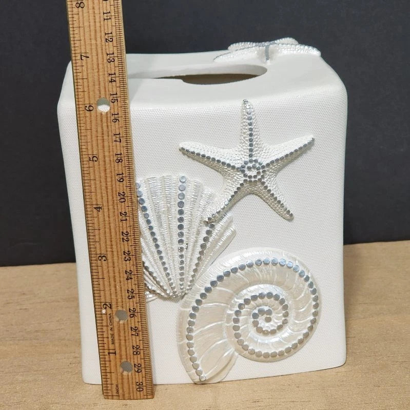 Tissue Box Cover Cream Square Bathroom Kleenex Accessories Facial Tissue Holder | eBay