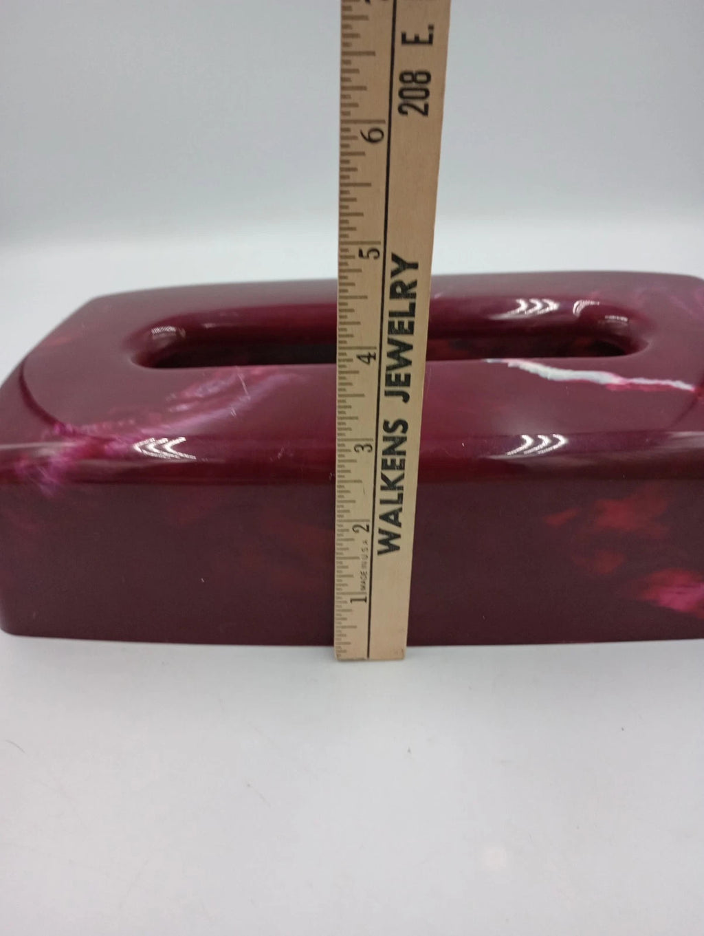 Faux Marble Vintage Acrylic Lucite Plastic Tissue Box Holder Pink Magenta Rose | eBay