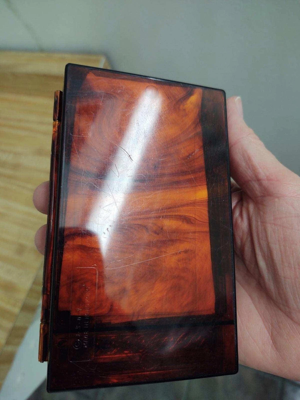 Vtg. J.S.N.Y. plastic mirrored tissue box. | eBay