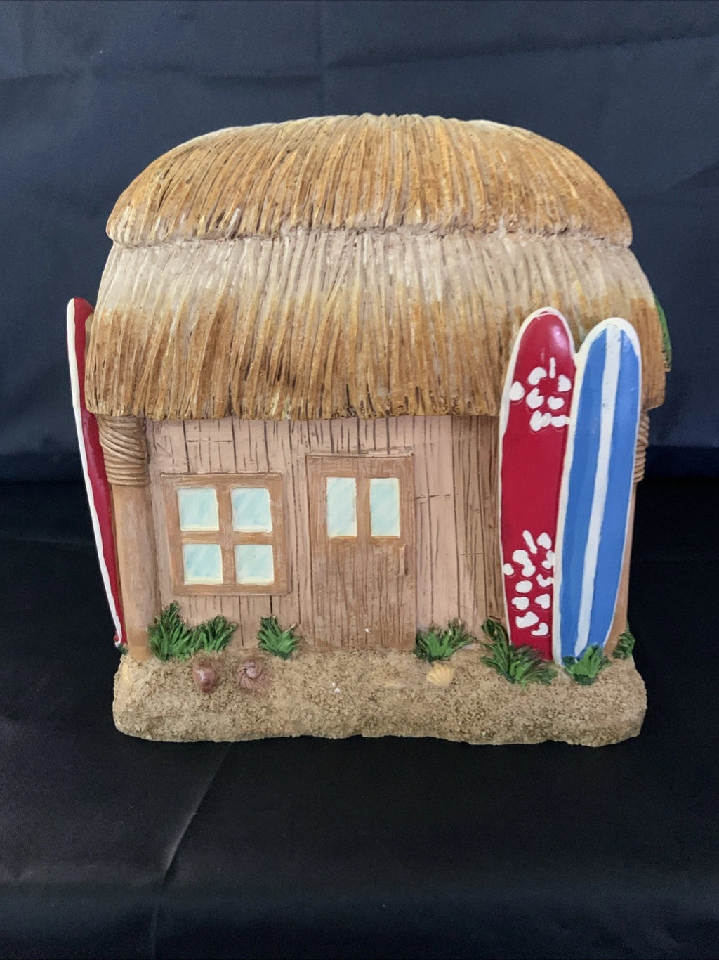 Tissue Box Cover Holder Tiki Hut Surf Board Tropical Beach House Hawaiian Heavy | eBay