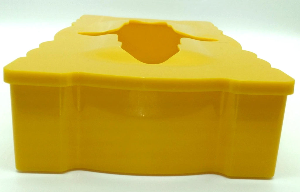 Vintage Hard Plastic Mustard Yellow Tissue Cover Box | eBay