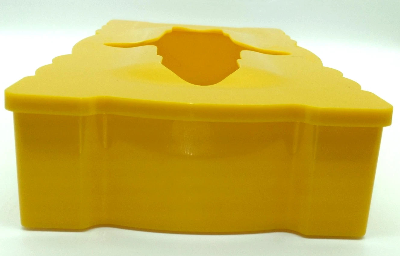 Vintage Hard Plastic Mustard Yellow Tissue Cover Box | eBay