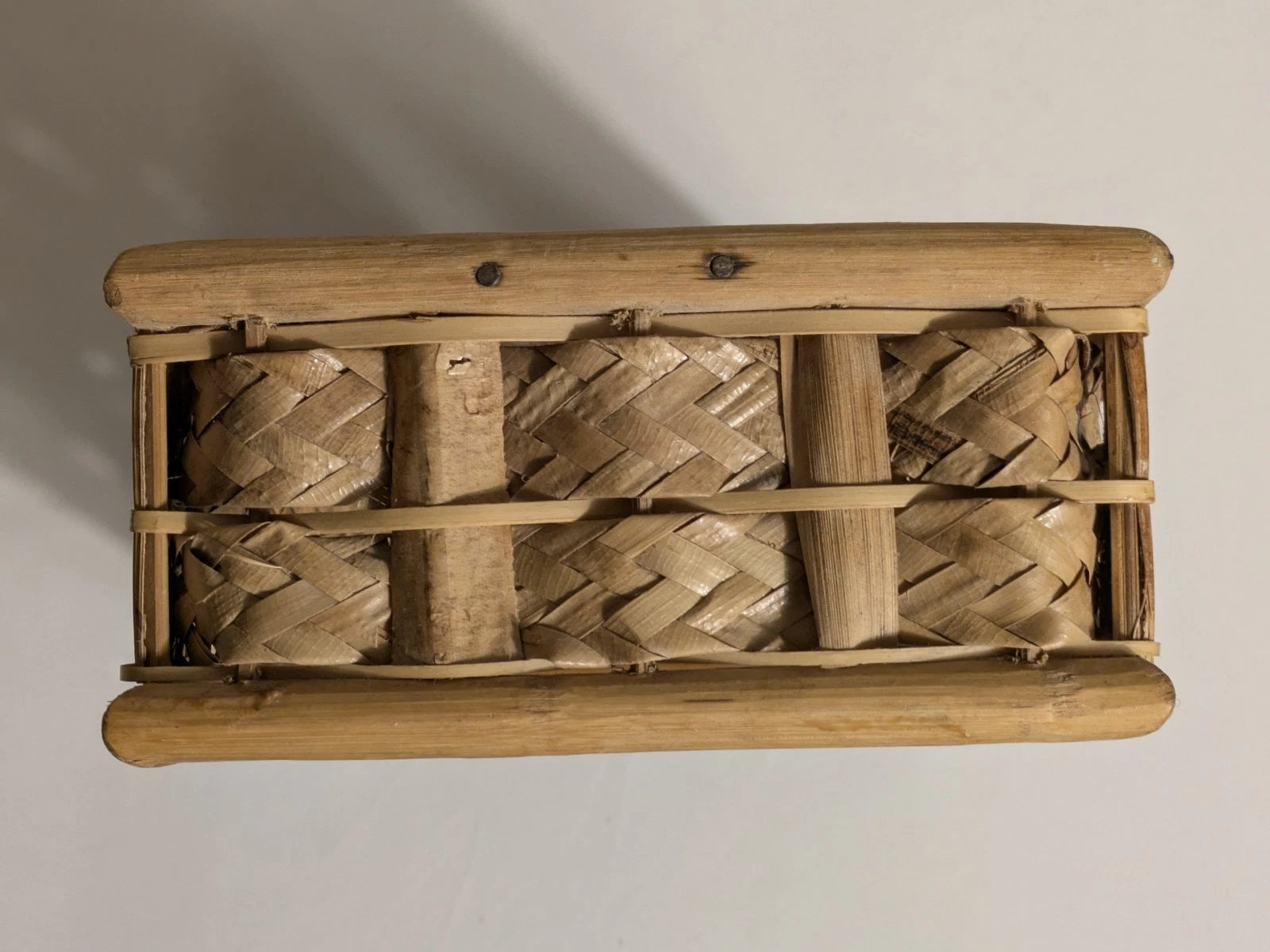 Wicker Rattan Bamboo Natural Tissue Box Cover Coastal Boho Rectangular Vintage | eBay