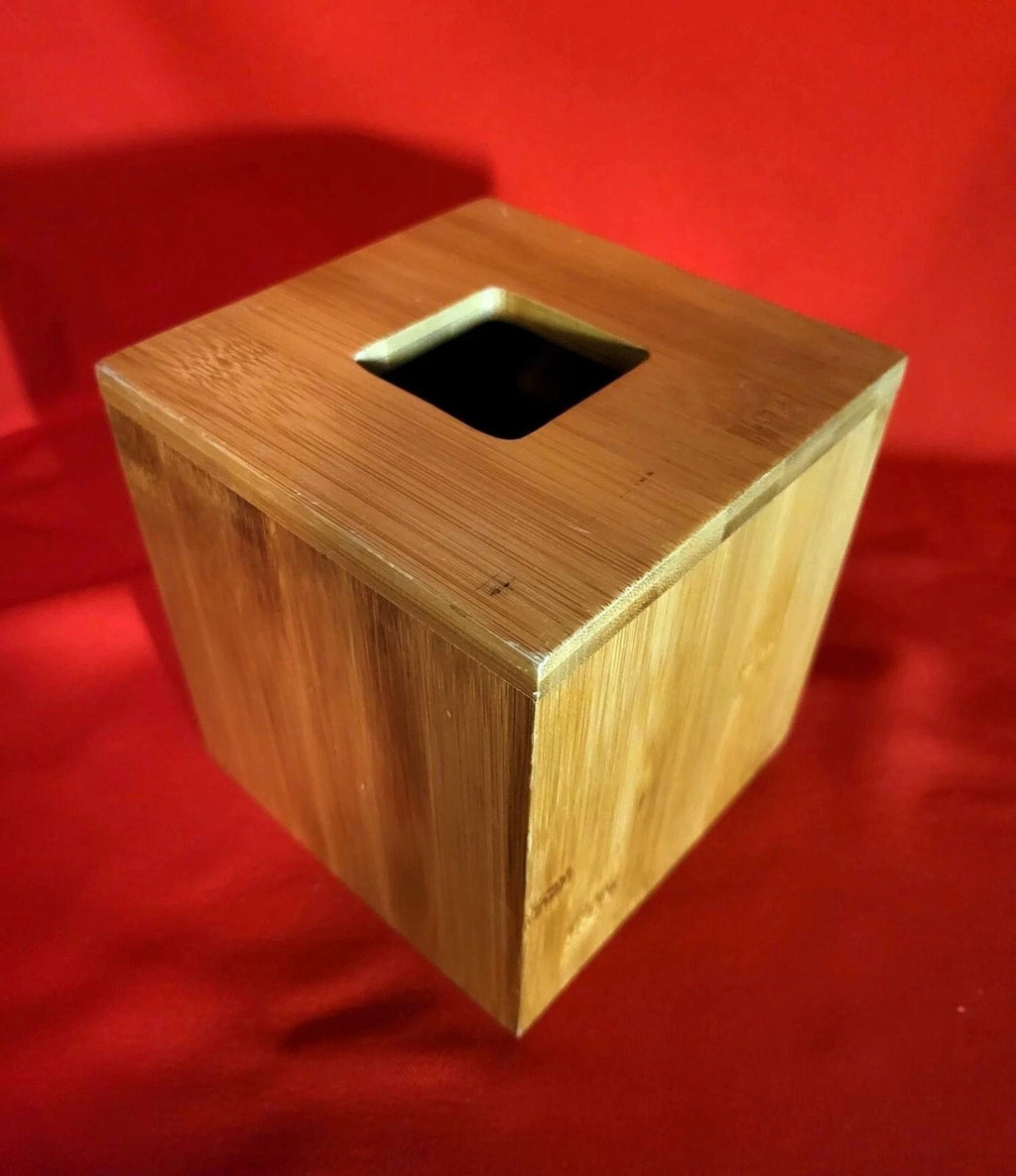 Wooden Bamboo Barrel Tissue Box Holder | eBay