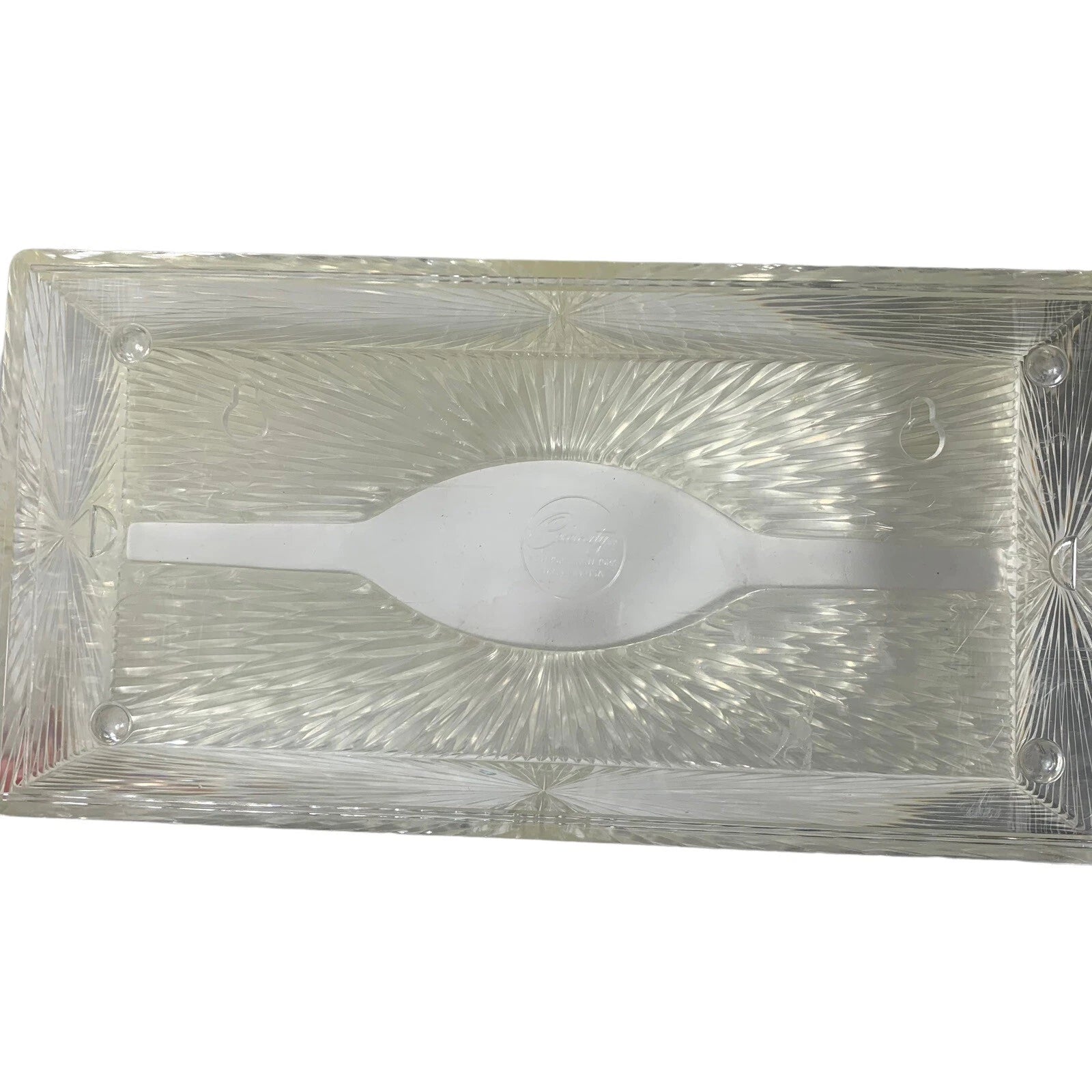 Vintage Tissue Box Holder Clear Plastic Removable Back Wall Hanger Celebrity | eBay