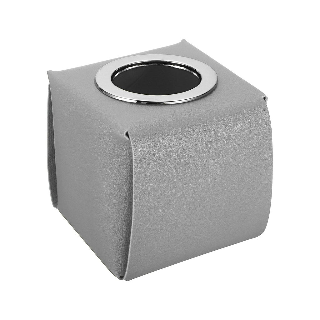 Tissue Box Cover, PU Leather Square Napkin Paper Towel Dispenser, Grey | eBay