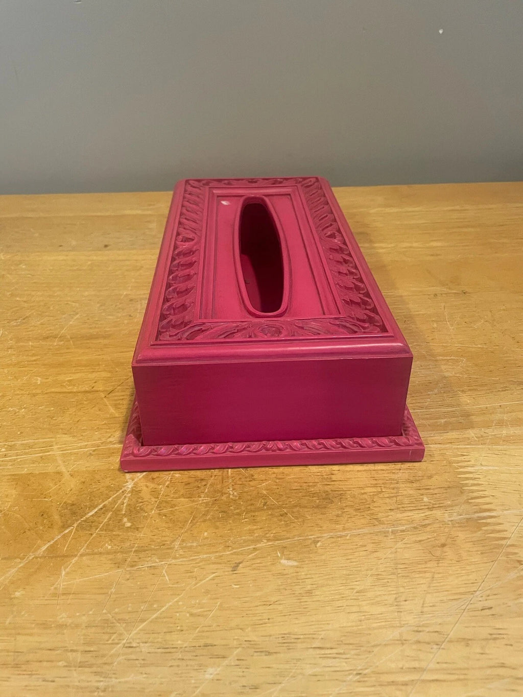Vintage Syroco Plastic Pink Facial Tissue Box Holder Vanity Scroll Pattern | eBay