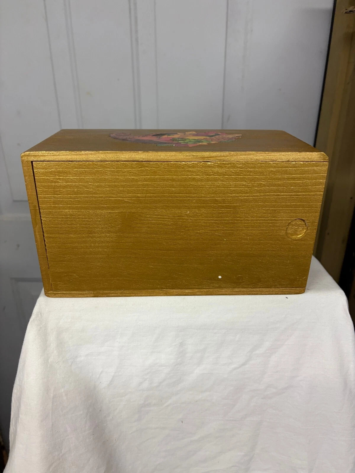 Wood Tissue Box Holder with Slide-Out Bottom Hand Made Pre-Owned 10 1/4"x5.5" | eBay