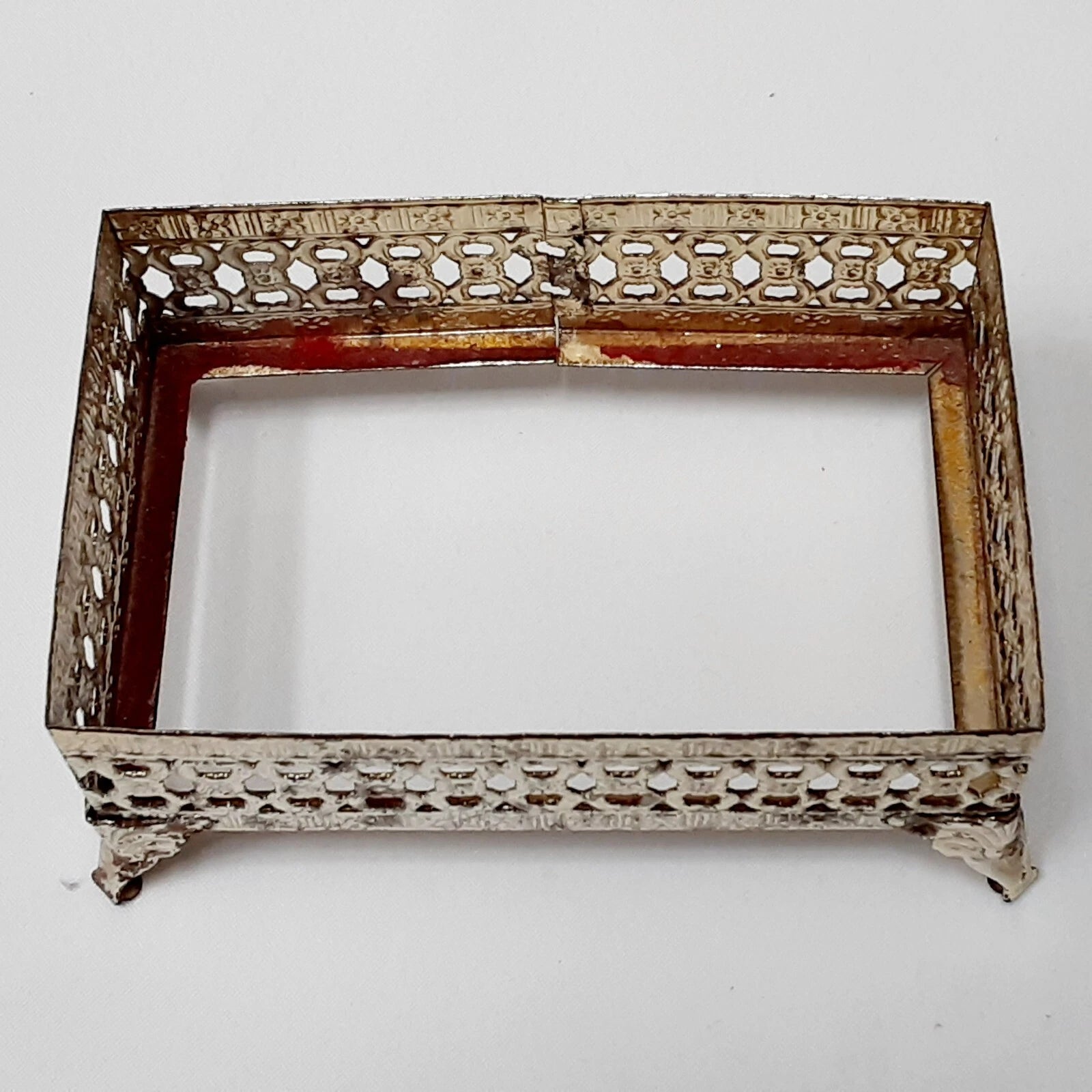 Vtg Footed Metal Pocket Tissue Box Ornate Jeweled Hollywood Regency , As-Is | eBay
