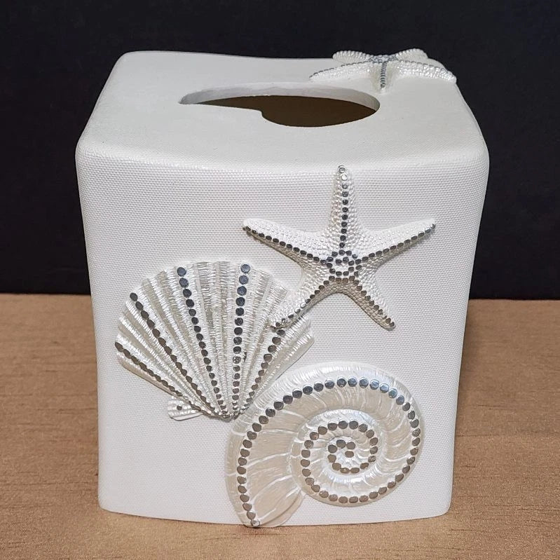 Tissue Box Cover Cream Square Bathroom Kleenex Accessories Facial Tissue Holder | eBay