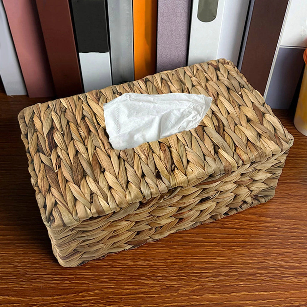Rectangular Woven Tissue Box Decorative Seagrass Wicker Woven Tissue Box Holder | eBay