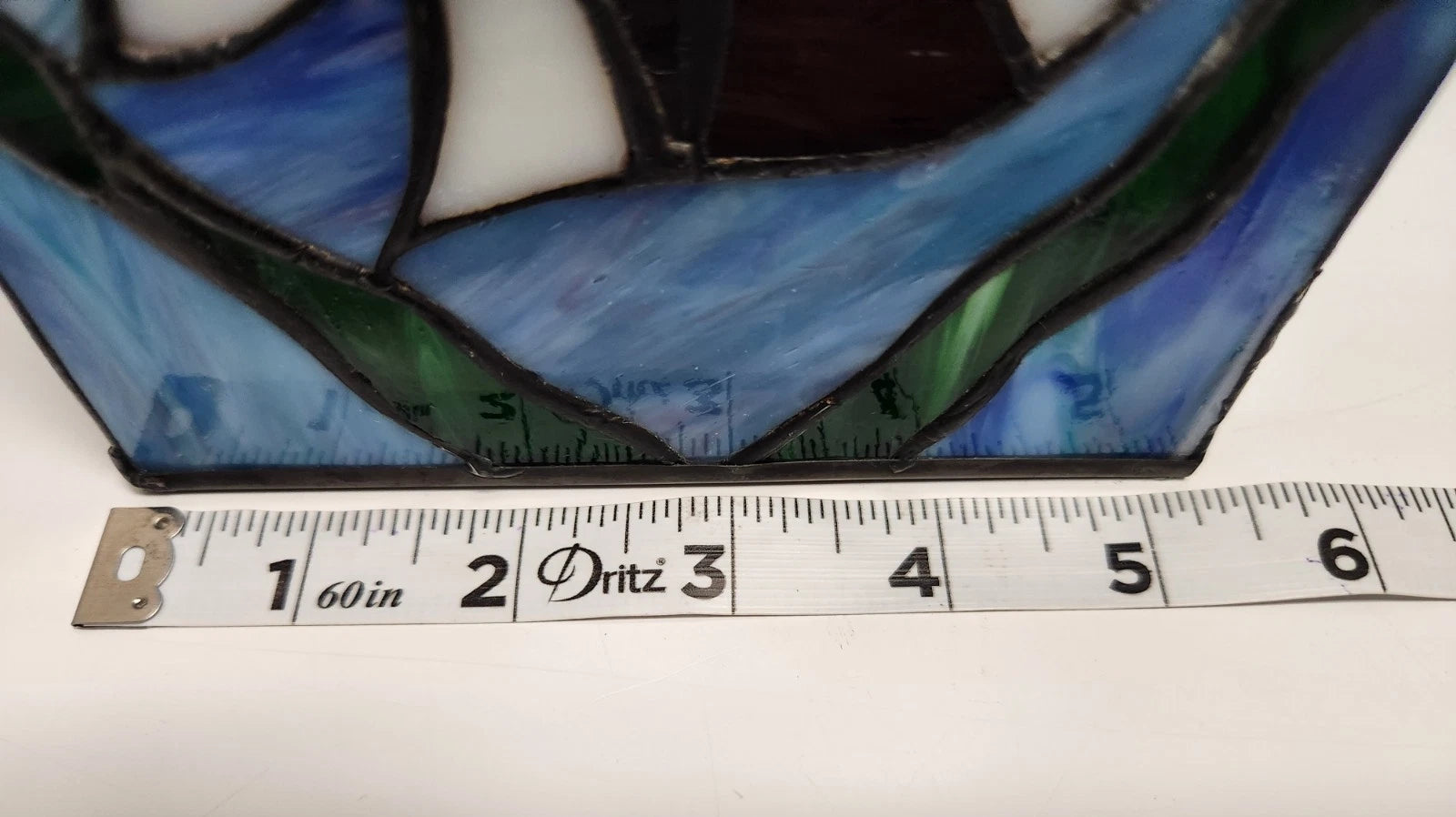 Acrylic Faux Stained Glass Tropical Fish Seashell Beach House Condo Tissue Box | eBay