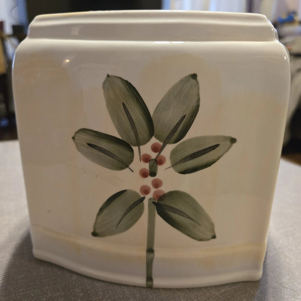 Vtg Croscill HandPainted Ceramic Tissue Box Cover Gazebo Floral Botanical New | eBay