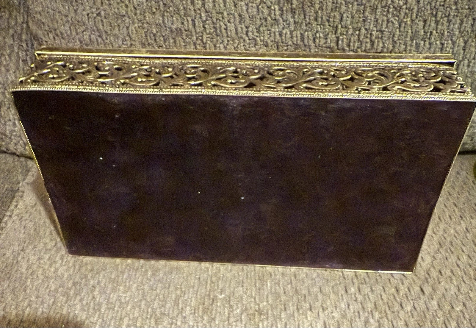 Vintage Gold Tone Tissue Kleenex Box Filigree Holder Ornate Hollywood Regency | eBay