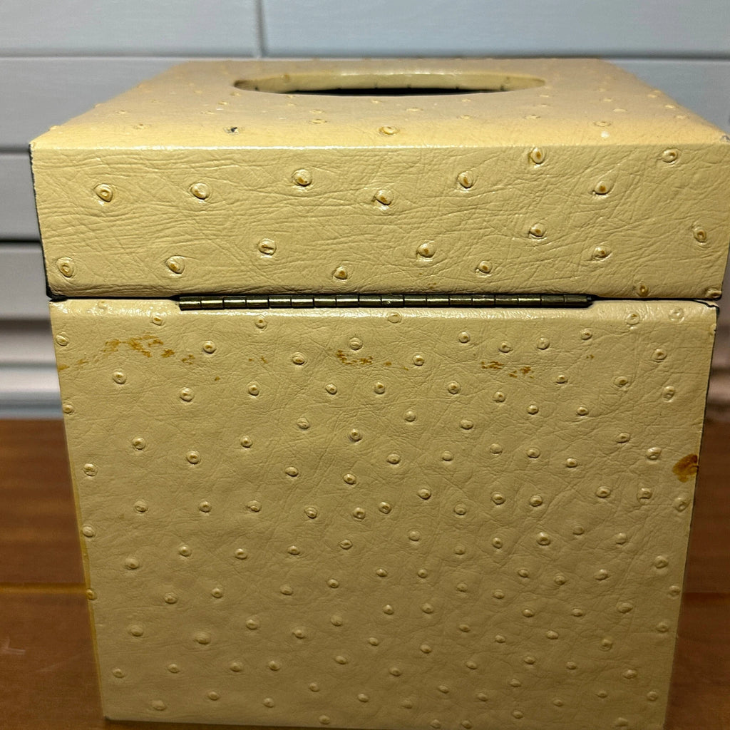 Vintage Labrazel Tissue Box Cover Textured Tan Leather | eBay