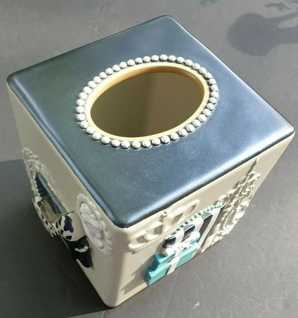 Avanti Fabulous Bath Tissue Box Cover Powder Room Paris Chic | eBay