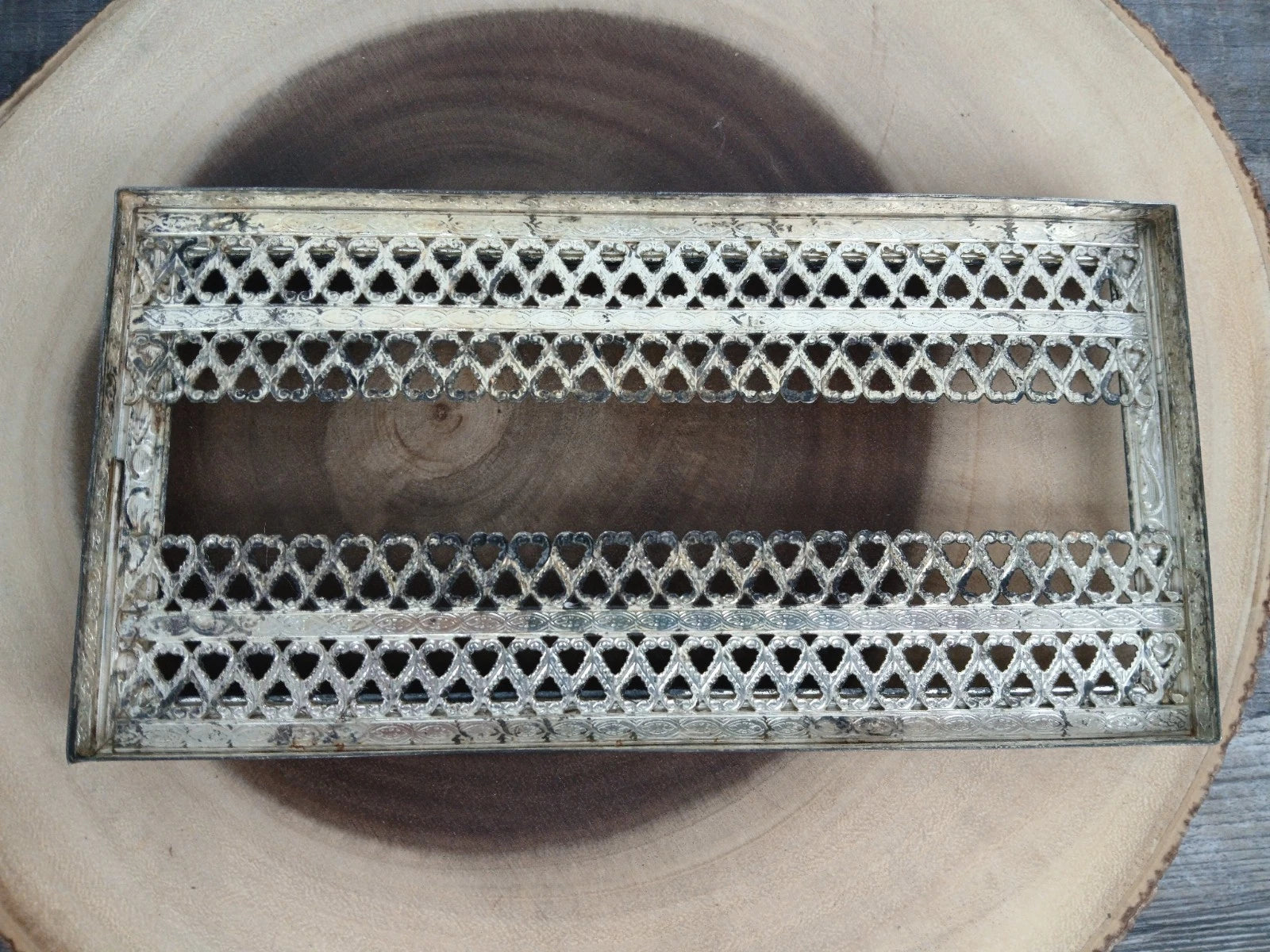 Vintage Gold Tone Tissue Box w/Claw Feet (2 pc.) "READ" | eBay