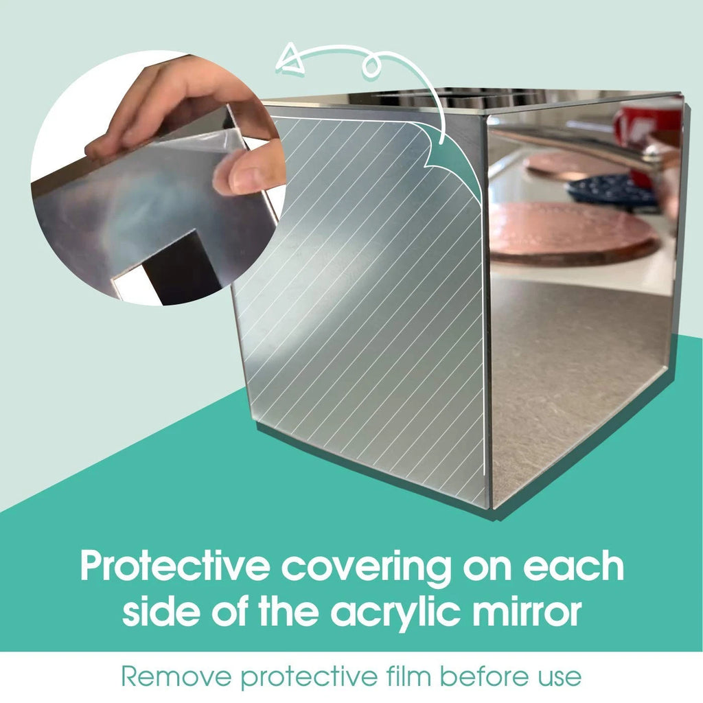 Jackcubedesign Overall Acrylic Mirror Square Tissue Box Cover Holder N | eBay