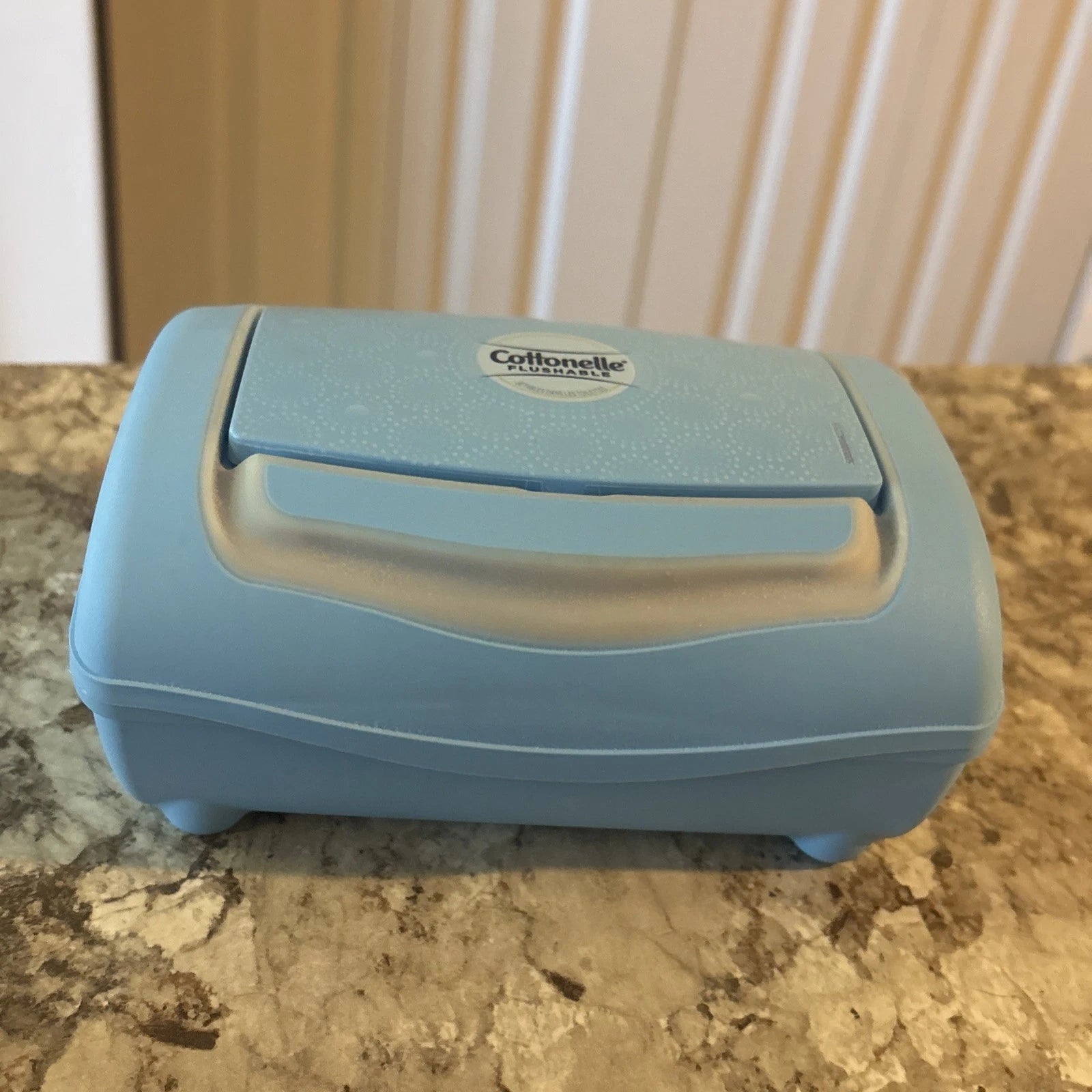 Cottonelle Fresh Flushable Wipes Dispenser, Hard Container Refillable Tub BLUE | eBay