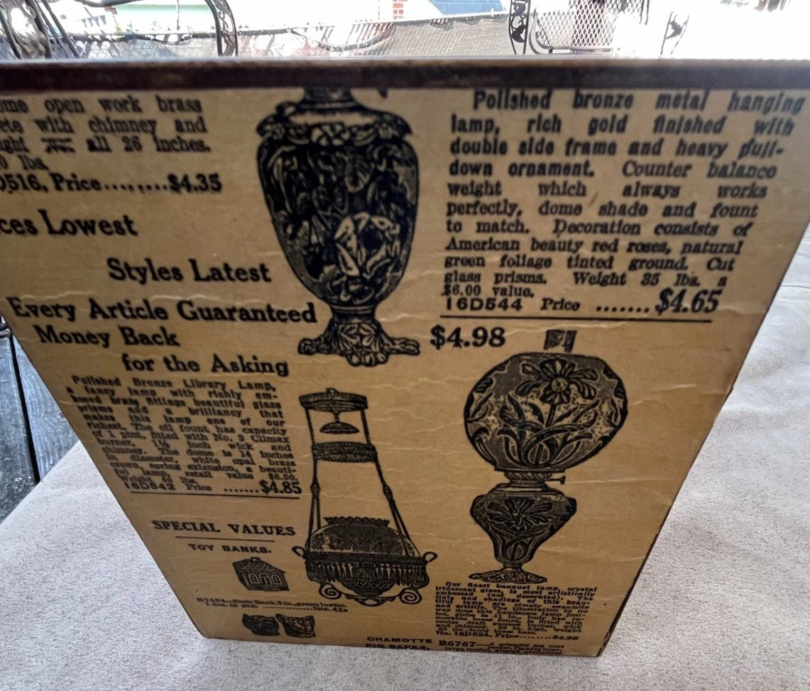 Vintage Wooden Square Box Tissue Holder Victorian Adverts Decoupage Aged Paper | eBay