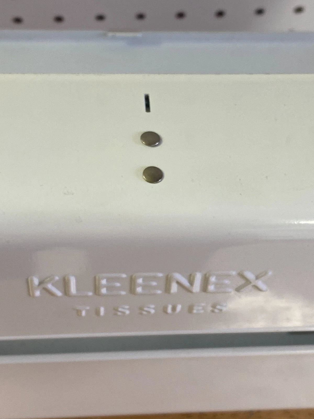 Vintage Kleenex Metal Tissue Holder White Wall Mounted Box Dash Mount w/Key NOS | eBay